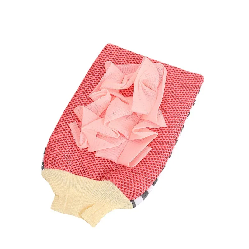 擦澡巾澡堂搓泥搓灰加厚双用搓灰洗澡布搓背浴花家用沐浴手套批发