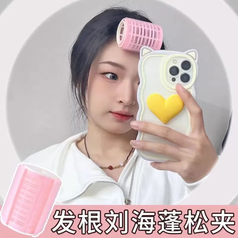 卷发器空气刘海神器卷发筒塑料卷发器自粘魔发卷懒人神器八字刘海