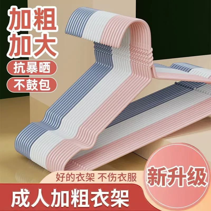 加厚加粗衣架家用成人无痕衣挂凹槽衣架学生宿舍衣撑铁质晾衣服架