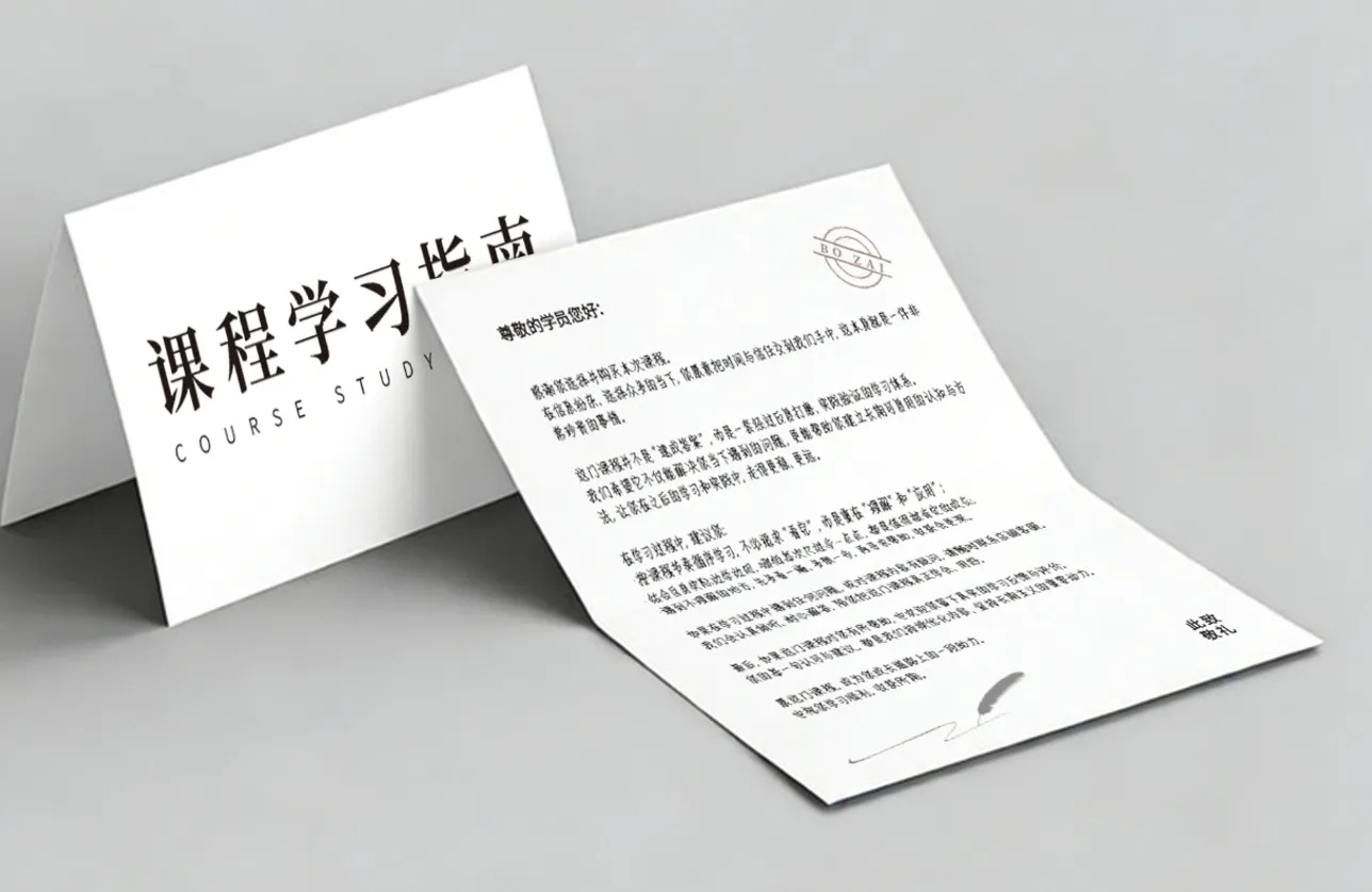 课程学习指南实物发货